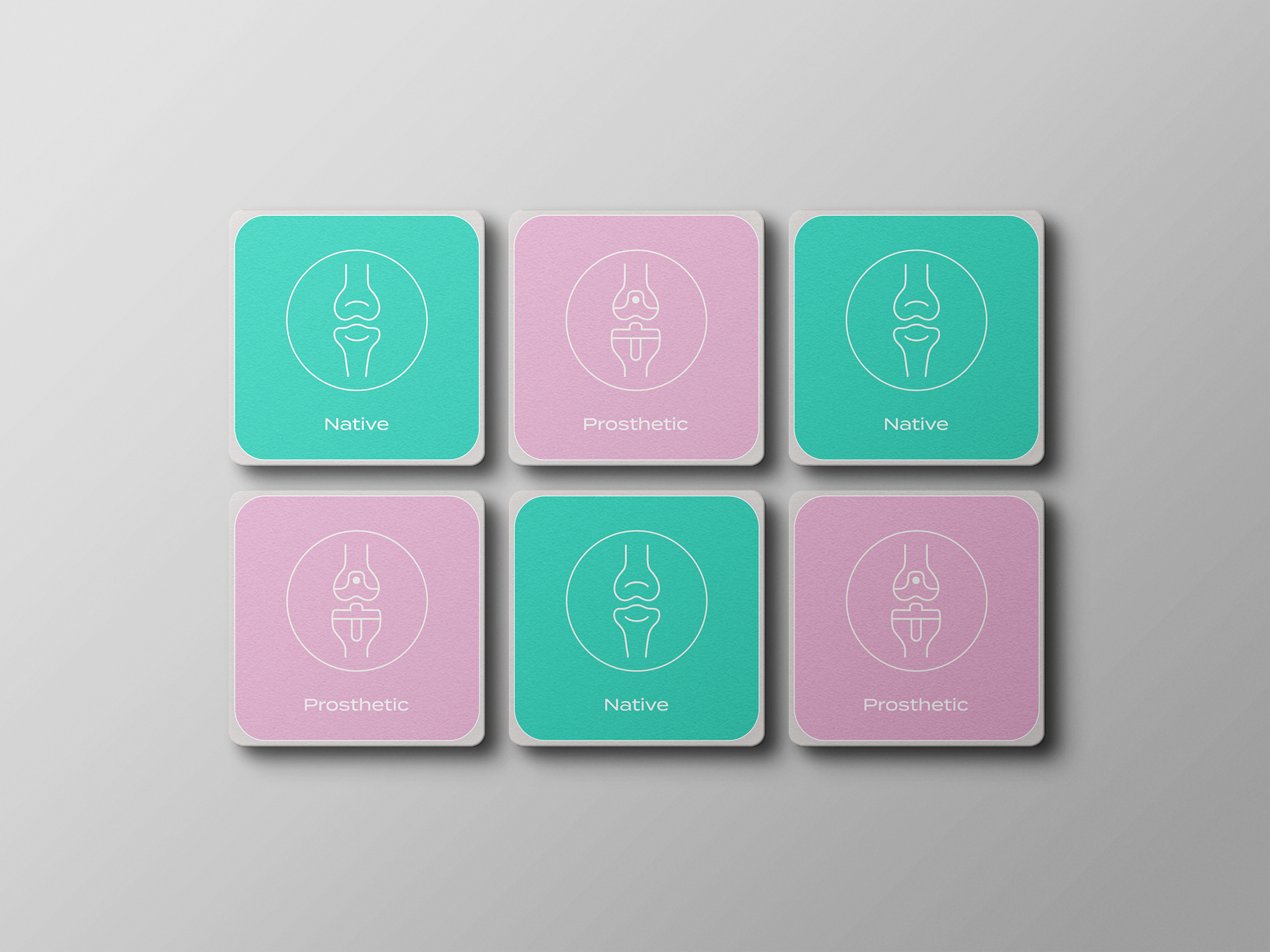 Square Business Card Mockup